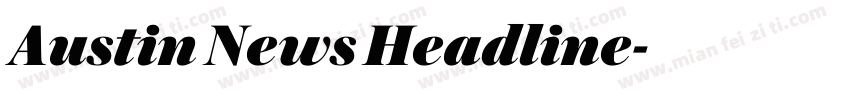 Austin News Headline字体转换